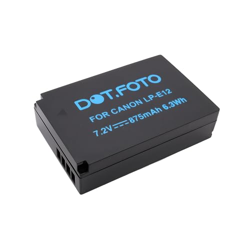 Dot.Foto LP-E12 Premium 7.2v / 875mAh Akku für Canon von Dot.Foto