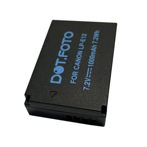 Dot.Foto LP-E12 Premium Hohe Kapazität 7.2v / 1000mAh Akku für Canon von Dot.Foto