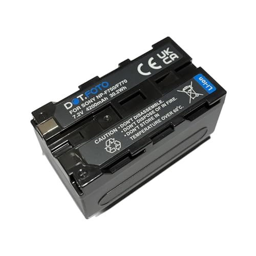 Dot.Foto NP-F750, NP-F770 Premium 7.2v / 4200mAh Akku für Sony DCR-VX2100, DCR-VX9000, HDR-FX1, HDR-FX7, HDR-FX1000, HXR-NX5, NEX-EA50, NEX-FS100 von Dot.Foto