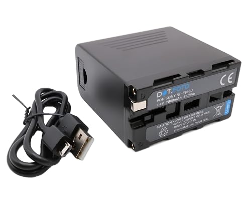 Dot.Foto NP-F950, NP-F960, NP-F970 Premium 7.2v / 7800mAh USB-C Akku für Sony DCR-VX2100, DCR-VX9000, HDR-FX1, HDR-FX7, HDR-FX1000, HXR-NX5, NEX-EA50, NEX-FS100 Dot.Foto NP-F950, NP-F960, NP-F970 Premium 7.2v / 7800mAh USB-C Akku für Sony DCR-VX2100, DCR-VX9000, HDR-FX1, HDR-FX7, HDR-FX1000, HXR-NX5, NEX-EA50, NEX-FS100 von Dot.Foto