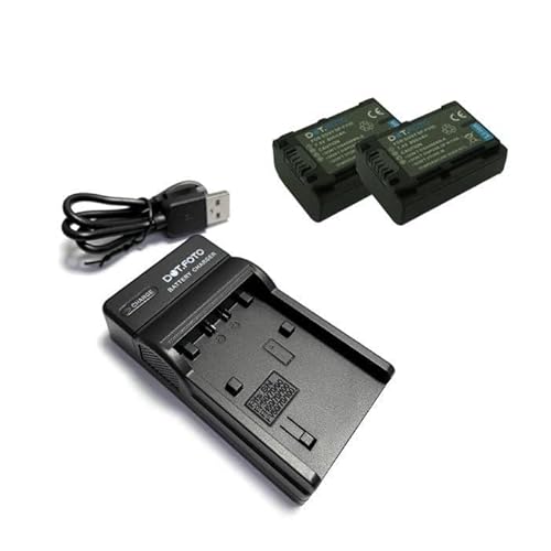 Dot.Foto NP-FV30, NP-FV40, NP-FV50 Premium 800mAh Akku (2er Pack) & USB Ladegerät für Sony von Dot.Foto
