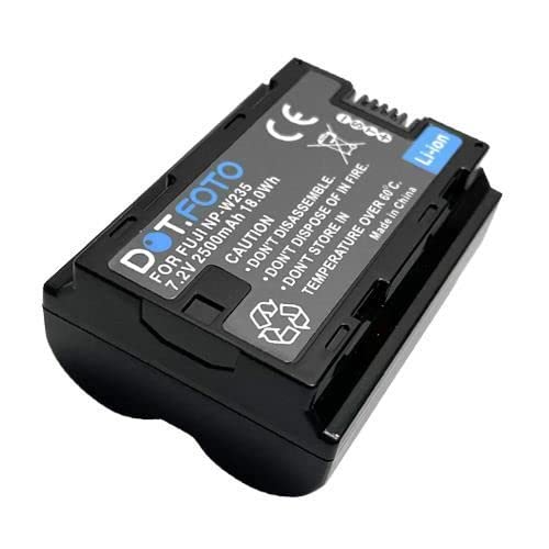 Dot.Foto NP-W235 Premium Hohe Kapazität 7.2v / 2500mAh Akku für Fujifilm X-T4, GFX 100s von Dot.Foto