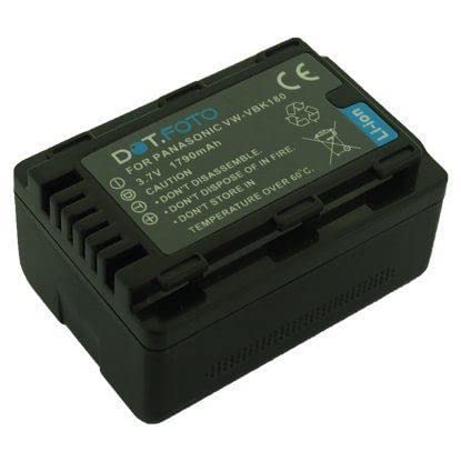 Dot.Foto VW-VBK180, VW-VBK180E-K Premium 3.7v / 1790mAh Akku für Panasonic HC-V10 HC-V100 HC-V100M HC-V500 HC-V500M HC-V700 HC-V700M HDC-HS60 HDC-HS80 HDC-SD40 HDC-SD60 HDC-SD80 Dot.Foto VW-VBK180, VW-VBK180E-K Premium 3.7v / 1790mAh Akku für Panasonic HC-V10 HC-V100 HC-V100M HC-V500 HC-V500M HC-V700 HC-V700M HDC-HS60 HDC-HS80 HDC-SD40 HDC-SD60 HDC-SD80 von Dot.Foto