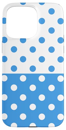 Babyblau und Weiß gepunktet, Vintage, Boho, ästhetisch, gepunktet Hülle für iPhone 15 Pro Max Babyblau und Weiß gepunktet, Vintage, Boho, ästhetisch, gepunktet Hülle für iPhone 15 Pro Max von DotStyle Creations