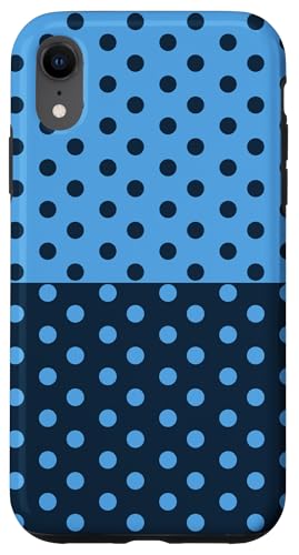 Blau gepunktet Vintage Boho Ästhetik gepunktet niedlich adrett Hülle für iPhone XR Blau gepunktet Vintage Boho Ästhetik gepunktet niedlich adrett Hülle für iPhone XR von DotStyle Creations