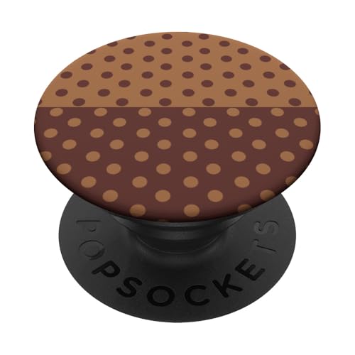Braun gepunktet, Vintage, Boho, ästhetisch, gepunktet, adrett, niedlich PopSockets Klebender PopGrip Braun gepunktet, Vintage, Boho, ästhetisch, gepunktet, adrett, niedlich PopSockets Klebender PopGrip von DotStyle Creations