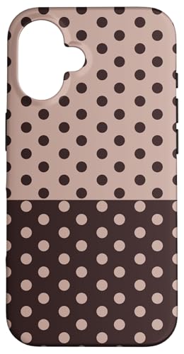 Braun gepunktet, Vintage, Boho, ästhetisch, hellbraun, gepunktet, adrett Hülle für iPhone 16 Braun gepunktet, Vintage, Boho, ästhetisch, hellbraun, gepunktet, adrett Hülle für iPhone 16 von DotStyle Creations