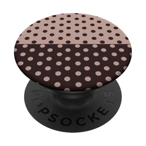 Braun gepunktet, Vintage, Boho, ästhetisch, hellbraun, gepunktet, adrett PopSockets Klebender PopGrip Braun gepunktet, Vintage, Boho, ästhetisch, hellbraun, gepunktet, adrett PopSockets Klebender PopGrip von DotStyle Creations