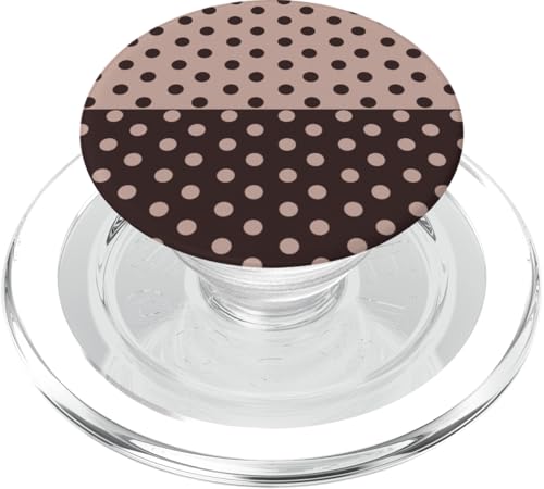 Braun gepunktet, Vintage, Boho, ästhetisch, hellbraun, gepunktet, adrett PopSockets PopGrip für MagSafe Braun gepunktet, Vintage, Boho, ästhetisch, hellbraun, gepunktet, adrett PopSockets PopGrip für MagSafe von DotStyle Creations