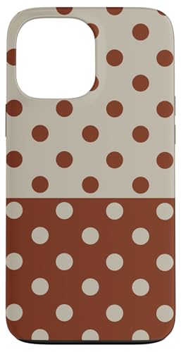 Braun und Beige Polka Dot Vintage Boho Ästhetik gepunktet Hülle für iPhone 13 Pro Max Braun und Beige Polka Dot Vintage Boho Ästhetik gepunktet Hülle für iPhone 13 Pro Max von DotStyle Creations