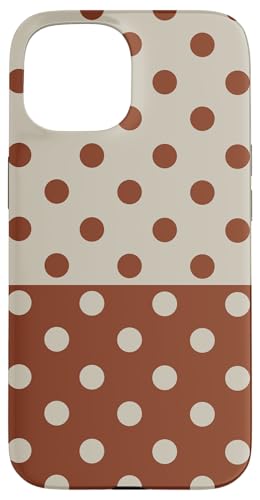 Braun und Beige Polka Dot Vintage Boho Ästhetik gepunktet Hülle für iPhone 15 Braun und Beige Polka Dot Vintage Boho Ästhetik gepunktet Hülle für iPhone 15 von DotStyle Creations