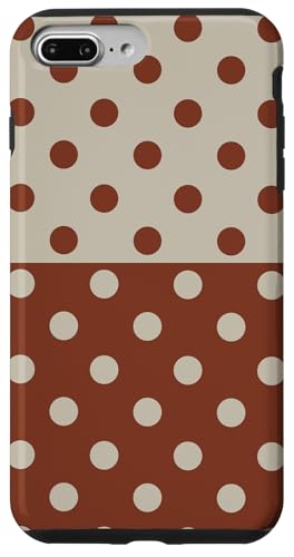 Braun und Beige Polka Dot Vintage Boho Ästhetik gepunktet Hülle für iPhone 7 Plus/8 Plus Braun und Beige Polka Dot Vintage Boho Ästhetik gepunktet Hülle für iPhone 7 Plus/8 Plus von DotStyle Creations