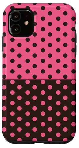 Braun und Rosa gepunktet, Vintage, Boho, ästhetisch, gepunktet, niedlich Hülle für iPhone 11 Braun und Rosa gepunktet, Vintage, Boho, ästhetisch, gepunktet, niedlich Hülle für iPhone 11 von DotStyle Creations