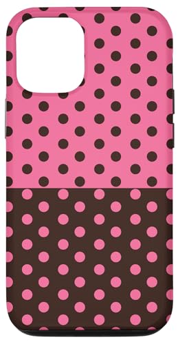 Braun und Rosa gepunktet, Vintage, Boho, ästhetisch, gepunktet, niedlich Hülle für iPhone 12/12 Pro Braun und Rosa gepunktet, Vintage, Boho, ästhetisch, gepunktet, niedlich Hülle für iPhone 12/12 Pro von DotStyle Creations