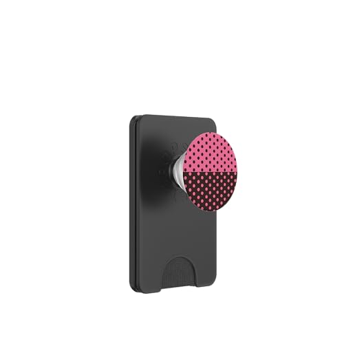 Braun und Rosa gepunktet, Vintage, Boho, ästhetisch, gepunktet, niedlich PopSockets PopWallet für MagSafe Braun und Rosa gepunktet, Vintage, Boho, ästhetisch, gepunktet, niedlich PopSockets PopWallet für MagSafe von DotStyle Creations