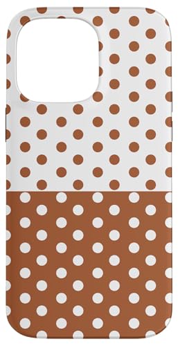 Braun und Weiß gepunktet, Vintage, Boho, ästhetisch, gepunktet, niedlich Hülle für iPhone 14 Pro Max Braun und Weiß gepunktet, Vintage, Boho, ästhetisch, gepunktet, niedlich Hülle für iPhone 14 Pro Max von DotStyle Creations