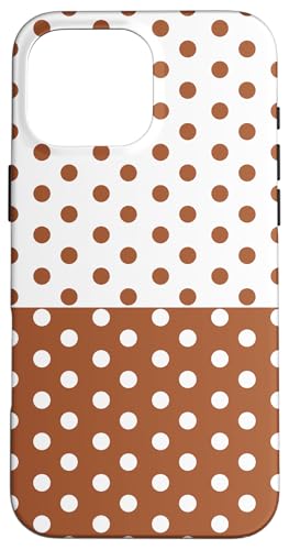 Braun und Weiß gepunktet, Vintage, Boho, ästhetisch, gepunktet, niedlich Hülle für iPhone 16 Pro Max Braun und Weiß gepunktet, Vintage, Boho, ästhetisch, gepunktet, niedlich Hülle für iPhone 16 Pro Max von DotStyle Creations