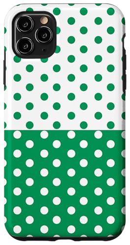 Grün und Weiß gepunktet, Vintage, Boho, ästhetisch, gepunktet Hülle für iPhone 11 Pro Max Grün und Weiß gepunktet, Vintage, Boho, ästhetisch, gepunktet Hülle für iPhone 11 Pro Max von DotStyle Creations