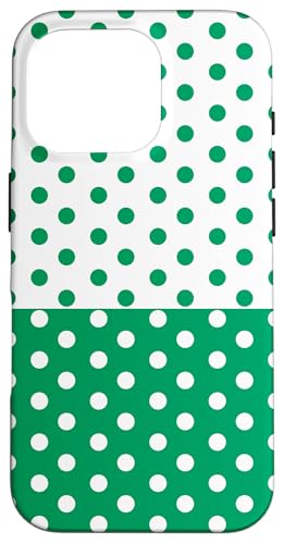 Grün und Weiß gepunktet, Vintage, Boho, ästhetisch, gepunktet Hülle für iPhone 16 Pro Grün und Weiß gepunktet, Vintage, Boho, ästhetisch, gepunktet Hülle für iPhone 16 Pro von DotStyle Creations