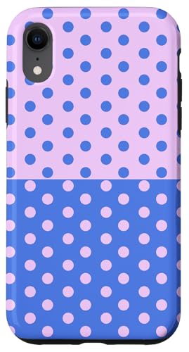 Hellblau, Rosa, gepunktet, Vintage, Boho, ästhetisch, gepunktet Hülle für iPhone XR Hellblau, Rosa, gepunktet, Vintage, Boho, ästhetisch, gepunktet Hülle für iPhone XR von DotStyle Creations
