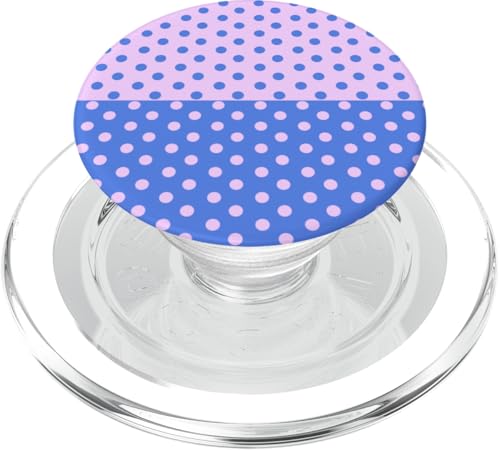 Hellblau, Rosa, gepunktet, Vintage, Boho, ästhetisch, gepunktet PopSockets PopGrip für MagSafe Hellblau, Rosa, gepunktet, Vintage, Boho, ästhetisch, gepunktet PopSockets PopGrip für MagSafe von DotStyle Creations