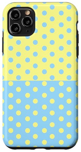 Hellblau Gelb Polka Dot Vintage Boho Ästhetisch Gepunktet Hülle für iPhone 11 Pro Max Hellblau Gelb Polka Dot Vintage Boho Ästhetisch Gepunktet Hülle für iPhone 11 Pro Max von DotStyle Creations