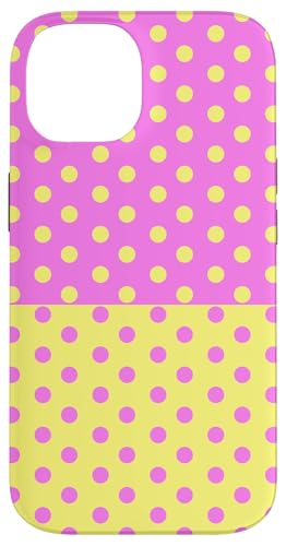 Hellrosa Gelb Polka Dot Vintage Boho Ästhetisch Gepunktet Hülle für iPhone 14 von DotStyle Creations