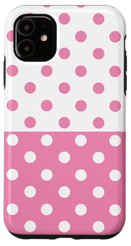 Hellrosa und Weiß gepunktet, Vintage, Boho, ästhetisch, gepunktet Hülle für iPhone 11 Hellrosa und Weiß gepunktet, Vintage, Boho, ästhetisch, gepunktet Hülle für iPhone 11 von DotStyle Creations