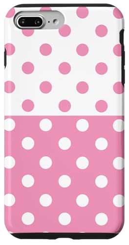 Hellrosa und Weiß gepunktet, Vintage, Boho, ästhetisch, gepunktet Hülle für iPhone 7 Plus/8 Plus Hellrosa und Weiß gepunktet, Vintage, Boho, ästhetisch, gepunktet Hülle für iPhone 7 Plus/8 Plus von DotStyle Creations