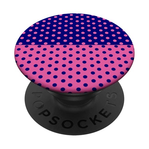 Marineblau Rosa Polka Dot Vintage Boho Ästhetisch Gepunktet Niedlich PopSockets Klebender PopGrip Marineblau Rosa Polka Dot Vintage Boho Ästhetisch Gepunktet Niedlich PopSockets Klebender PopGrip von DotStyle Creations