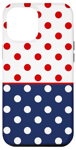 Marineblau Rot Polka Dot Vintage Boho Ästhetisch Weiß Gepunktet Hülle für iPhone 12 Pro Max Marineblau Rot Polka Dot Vintage Boho Ästhetisch Weiß Gepunktet Hülle für iPhone 12 Pro Max von DotStyle Creations