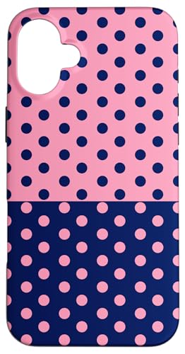 Marineblau und Rosa gepunktet, Vintage, Boho, ästhetisch, gepunktet Hülle für iPhone 16 Plus Marineblau und Rosa gepunktet, Vintage, Boho, ästhetisch, gepunktet Hülle für iPhone 16 Plus von DotStyle Creations