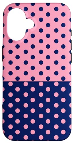 Marineblau und Rosa gepunktet, Vintage, Boho, ästhetisch, gepunktet Hülle für iPhone 16 Marineblau und Rosa gepunktet, Vintage, Boho, ästhetisch, gepunktet Hülle für iPhone 16 von DotStyle Creations