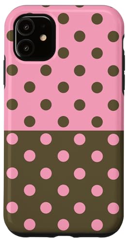 Olivgrün, Rosa, gepunktet, Vintage, Boho, ästhetisch, gepunktet Hülle für iPhone 11 Olivgrün, Rosa, gepunktet, Vintage, Boho, ästhetisch, gepunktet Hülle für iPhone 11 von DotStyle Creations