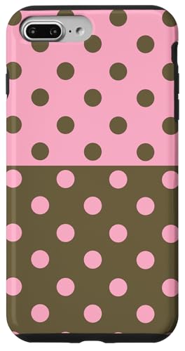 Olivgrün, Rosa, gepunktet, Vintage, Boho, ästhetisch, gepunktet Hülle für iPhone 7 Plus/8 Plus Olivgrün, Rosa, gepunktet, Vintage, Boho, ästhetisch, gepunktet Hülle für iPhone 7 Plus/8 Plus von DotStyle Creations