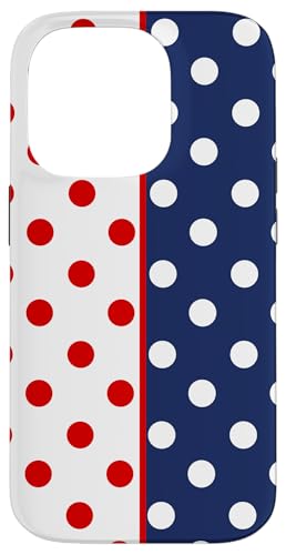 Polka Dot Vintage Boho Aesthetic Marineblau Rot Weiß gepunktet Hülle für iPhone 14 Pro Polka Dot Vintage Boho Aesthetic Marineblau Rot Weiß gepunktet Hülle für iPhone 14 Pro von DotStyle Creations