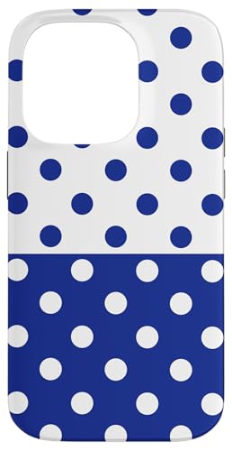 Polka Dot Vintage Boho Aesthetic Marineblau Weiß gepunktet Hülle für iPhone 14 Pro Polka Dot Vintage Boho Aesthetic Marineblau Weiß gepunktet Hülle für iPhone 14 Pro von DotStyle Creations