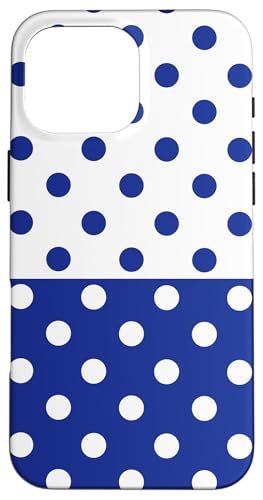 Polka Dot Vintage Boho Aesthetic Marineblau Weiß gepunktet Hülle für iPhone 16 Pro Max Polka Dot Vintage Boho Aesthetic Marineblau Weiß gepunktet Hülle für iPhone 16 Pro Max von DotStyle Creations