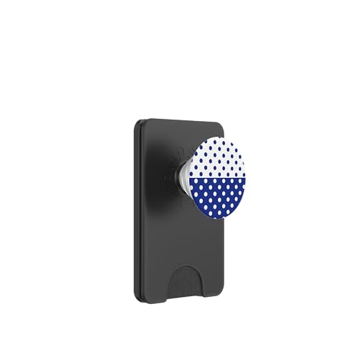 Polka Dot Vintage Boho Aesthetic Marineblau Weiß gepunktet PopSockets PopWallet für MagSafe Polka Dot Vintage Boho Aesthetic Marineblau Weiß gepunktet PopSockets PopWallet für MagSafe von DotStyle Creations