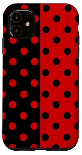 Preppy, gepunktet, im Boho-Stil, schwarz-rot gepunktet Hülle für iPhone 11 Preppy, gepunktet, im Boho-Stil, schwarz-rot gepunktet Hülle für iPhone 11 von DotStyle Creations