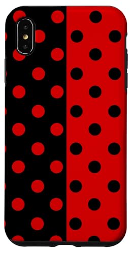 Preppy, gepunktet, im Boho-Stil, schwarz-rot gepunktet Hülle für iPhone XS Max Preppy, gepunktet, im Boho-Stil, schwarz-rot gepunktet Hülle für iPhone XS Max von DotStyle Creations
