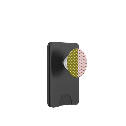 Rosa und Olivgrün, gepunktet, Vintage, Boho, ästhetisch, gepunktet PopSockets PopWallet für MagSafe Rosa und Olivgrün, gepunktet, Vintage, Boho, ästhetisch, gepunktet PopSockets PopWallet für MagSafe von DotStyle Creations