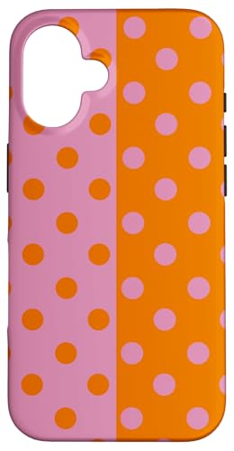 Rosa und Orange Polka Dot Vintage Boho Ästhetisch Gepunktet Niedlich Hülle für iPhone 16 Rosa und Orange Polka Dot Vintage Boho Ästhetisch Gepunktet Niedlich Hülle für iPhone 16 von DotStyle Creations