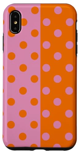 Rosa und Orange Polka Dot Vintage Boho Ästhetisch Gepunktet Niedlich Hülle für iPhone XS Max Rosa und Orange Polka Dot Vintage Boho Ästhetisch Gepunktet Niedlich Hülle für iPhone XS Max von DotStyle Creations
