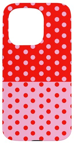 Rosa und Rot gepunktet, Vintage, Boho, ästhetisch, gepunktet, adrett Hülle für iPhone 15 Pro Rosa und Rot gepunktet, Vintage, Boho, ästhetisch, gepunktet, adrett Hülle für iPhone 15 Pro von DotStyle Creations