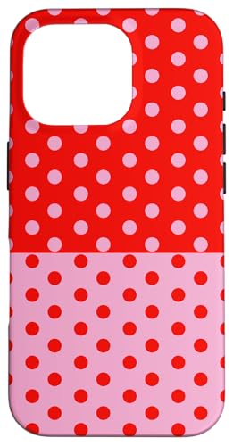 Rosa und Rot gepunktet, Vintage, Boho, ästhetisch, gepunktet, adrett Hülle für iPhone 16 Pro Rosa und Rot gepunktet, Vintage, Boho, ästhetisch, gepunktet, adrett Hülle für iPhone 16 Pro von DotStyle Creations