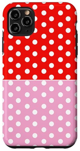Rot Rosa Polka Dot Vintage Boho Ästhetisch Weiß Gepunktet Hülle für iPhone 11 Pro Max Rot Rosa Polka Dot Vintage Boho Ästhetisch Weiß Gepunktet Hülle für iPhone 11 Pro Max von DotStyle Creations