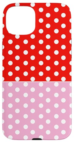 Rot Rosa Polka Dot Vintage Boho Ästhetisch Weiß Gepunktet Hülle für iPhone 15 Plus Rot Rosa Polka Dot Vintage Boho Ästhetisch Weiß Gepunktet Hülle für iPhone 15 Plus von DotStyle Creations