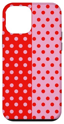 Rot und Rosa gepunktet, Vintage, Boho, ästhetisch, gepunktet, adrett Hülle für iPhone 12 mini Rot und Rosa gepunktet, Vintage, Boho, ästhetisch, gepunktet, adrett Hülle für iPhone 12 mini von DotStyle Creations