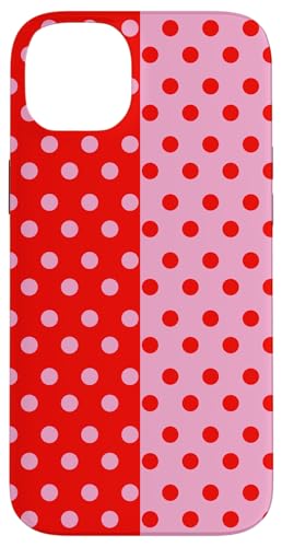 Rot und Rosa gepunktet, Vintage, Boho, ästhetisch, gepunktet, adrett Hülle für iPhone 14 Plus Rot und Rosa gepunktet, Vintage, Boho, ästhetisch, gepunktet, adrett Hülle für iPhone 14 Plus von DotStyle Creations